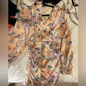 Showpo Long Sleeve Floral Dress